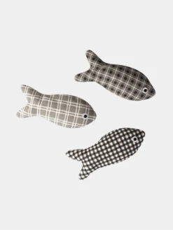 3 Petits Jouets Avec Herbe à Chat - Plaid Fish 🐟 - Fringe PetShop