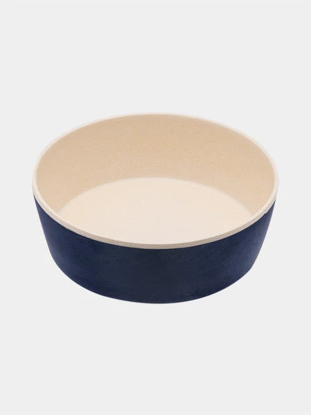 Gamelle En Bambou Pour Chien Et Chat - Bleu Marine 3 Gamelle En Bambou Pour Chien Et Chat - Bleu Marine