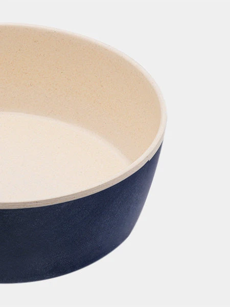 Gamelle En Bambou Pour Chien Et Chat - Bleu Marine 4 Gamelle En Bambou Pour Chien Et Chat - Bleu Marine – Image 2