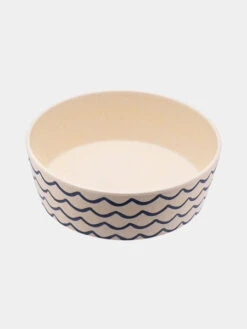 Gamelle En Bambou Pour Chien Et Chat - Vagues