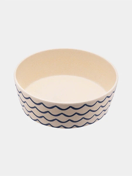 Gamelle En Bambou Pour Chien Et Chat - Vagues 3 Gamelle En Bambou Pour Chien Et Chat - Vagues