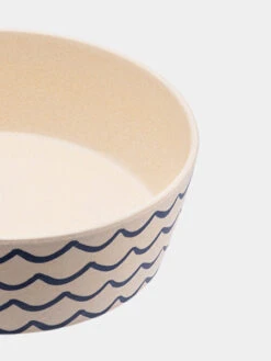 Gamelle En Bambou Pour Chien Et Chat - Vagues -Animalerie Beco pets gamelle pour chien et pour chat bols nourriture eau vague 3