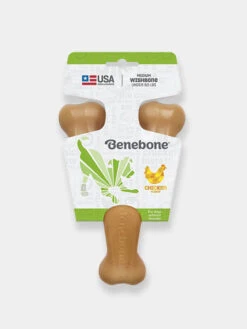 Jouet à Mâcher Pour Chien - Wishbone - Saveur Poulet 🐔 - Benebone -Animalerie Benebone jouet a macher pour chien wishbone poulet 2