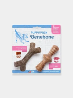 Pack De 2 Jouets à Mâcher Pour Chiot - Maplestick & Zaggler - Benebone