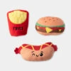 Set De 3 Peluches Pour Chien - Fast Food 🍟🍔🌭 - Fringe PetShop -Animalerie Fringe petshop peluche design chien 289504 fast food