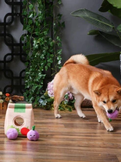 Jouet Interactif Pour Chien - Sac D'épicerie - HugSmart -Animalerie HugSmart peluche interactive pour chien chiot sac epicerie 1