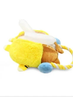 Peluche En Corde Originale Pour Chien - Super Chat - HugSmart -Animalerie HugSmart peluche interactive pour chien chiot super chat 2