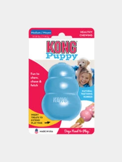 Jouet KONG Puppy â Mâcher Pour Chiot - Taille M - Bleu -Animalerie Jouet KONG Puppy toy pour chien bleu