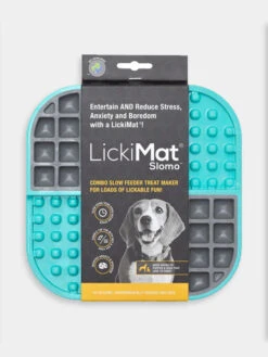 Plateau D'enrichissement Et De Léchage LickiMat Slomo - Turquoise