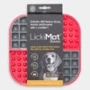 Plateau D'enrichissement Et De Léchage LickiMat Slomo - Rouge -Animalerie Lickimat tapis lechage occupation chien slomo rouge 2