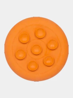 Bol D'enrichissement Et De Léchage Avec Ventouses LickiMat UFO - Orange -Animalerie Lickimat tapis lechage occupation chien ufo orange 3