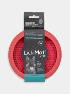 Bol D'enrichissement Et De Léchage Avec Ventouses LickiMat UFO - Rose -Animalerie Lickimat tapis lechage occupation chien ufo rose 4