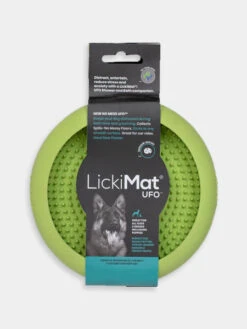 Bol D'enrichissement Et De Léchage Avec Ventouses LickiMat UFO - Vert 9 Bol D'enrichissement Et De Léchage Avec Ventouses LickiMat UFO - Vert -Animalerie Lickimat tapis lechage occupation chien ufo vert 4 1