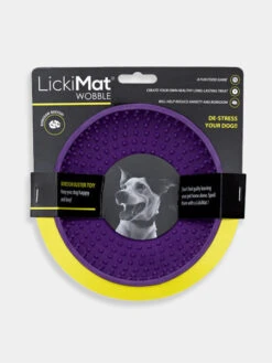 Bol D'enrichissement Et De Léchage LickiMat Wobble - Violet 9 Bol D'enrichissement Et De Léchage LickiMat Wobble - Violet -Animalerie Lickimat tapis lechage occupation chien wobble violet 2