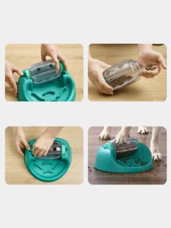 Outward Hound Jouet Interactif Distributeur De Friandises Pour Chien - Spin N' Eat -Animalerie Outward hound jouet interactif puzzle pour chien Dog Spin Eat 4