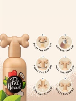 Pet Head Shampoing Pour Chien à La Peau Sensible - Noix De Coco 🥥 -Animalerie Pet head shampoing pour chien shampoing noix coco Pet Head 300 ml 3