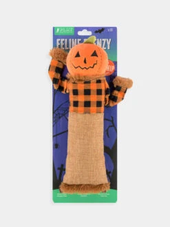 Maxi Jouet Pour Chat - Cat Kicker - Epouvantail -Animalerie Pet play jouet peluche chat Halloween Kicker citrouille 3