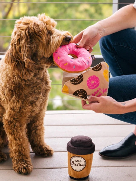 Peluche Pour Chien - Pup Cup Café - Donut 🍩 - Pet PLAY 4 Peluche Pour Chien - Pup Cup Café - Donut 🍩 - Pet PLAY – Image 2