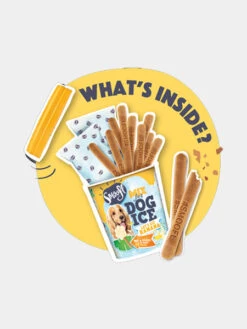 Mélange Pour Glaces Pour Chien - Banane - Smoofl -Animalerie Smoofl glace pour chien banane 3 1