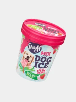 Mélange Pour Glaces Pour Chien - Fraise 🍦🍓 - Smoofl -Animalerie Smoofl glace pour chien pasteque 1 1