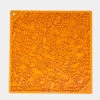 Tapis De Léchage Pour Chien Et Chat - Fantôme Orange - SodaPup -Animalerie SodaPup tapis lechage emat pour chien chiot halloween orange