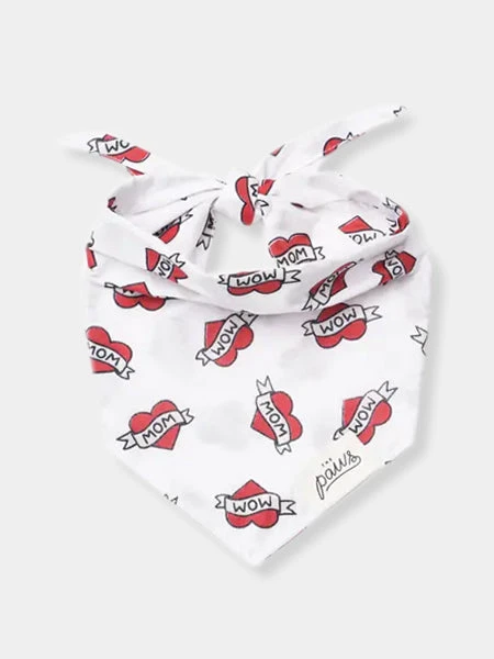 Bandana Pour Chien - Motif Love Mom ♥️ - The Paws 3 Bandana Pour Chien - Motif Love Mom ♥️ - The Paws