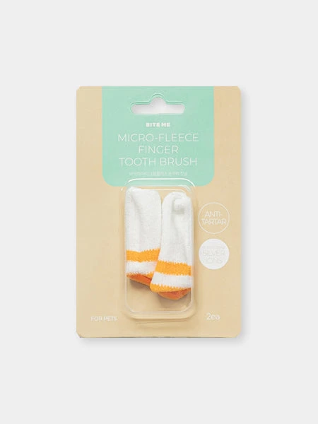 Lot De 2 Doigtier Brosse à Dent Pour Chien Et Chat - Bite Me 3 Lot De 2 Doigtier Brosse à Dent Pour Chien Et Chat - Bite Me