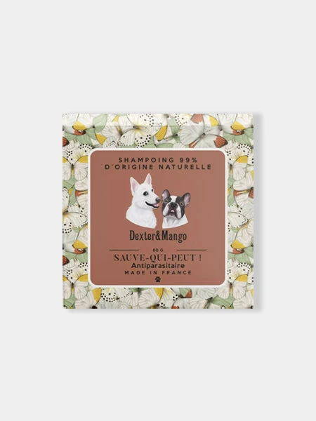 Shampoing Solide Antiparasitaire - Sauve-qui-peut - Dexter & Mango 3 Shampoing Solide Antiparasitaire - Sauve-qui-peut - Dexter & Mango