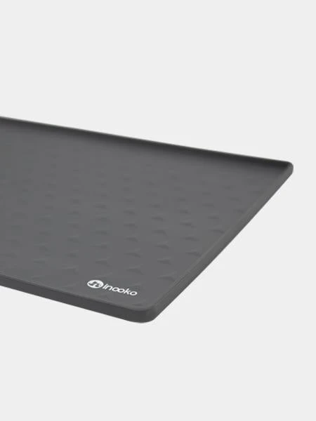 Tapis De Gamelle Pour Chien Et Chat - Gris Foncé 5 Tapis De Gamelle Pour Chien Et Chat - Gris Foncé – Image 3