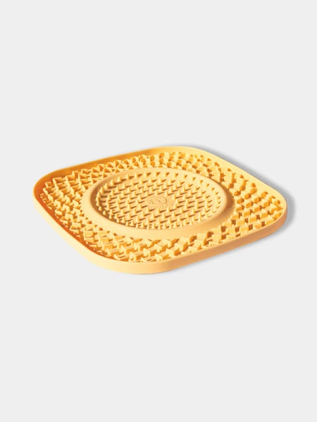Tapis De Léchage 🍽️😋 Pour Chien Et Chat - YoomY Plate - Jaune - Inooko 5 Tapis De Léchage 🍽️😋 Pour Chien Et Chat - YoomY Plate - Jaune - Inooko – Image 3