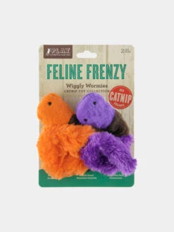 Jouet Pour Chat - Herbe à Chat Biologique - Vers De Terre - Pet PLAY -Animalerie petplay peluche ecofriendly pour chat vers de terre 1