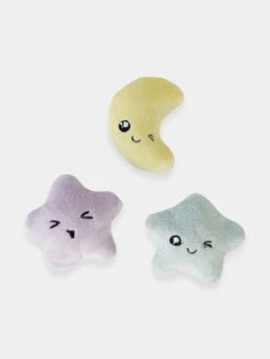 Lot De 3 Jouets Avec Herbe à Chat - Etoile Et Lune - Petstages