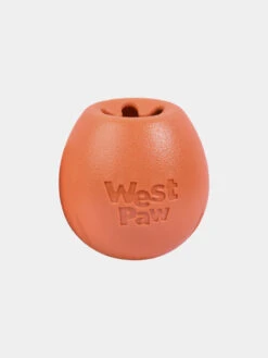 West Paw Jouet Interactif Puzzle Pour Chien - Rumbl Zogoflex - Orange - Eco-friendly