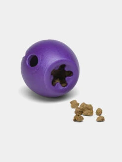 West Paw Jouet Interactif Puzzle Pour Chien - Rumbl Zogoflex - Violet - Eco-friendly -Animalerie west paw Rumbl jouet ecologique naturel pour chien resistant violet 2