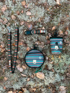 Laisse Originale Pour Chien Motif Woodland - Woolly Wolf -Animalerie woolywolf harnais design pour chien woodland 1