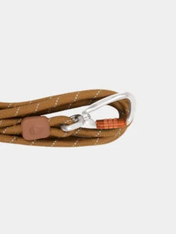 Laisse En Corde Recyclée Pour Chien - Honey Ginger - Woolly Wolf -Animalerie woolywolf laisse marron design pour chien honey ginger 2