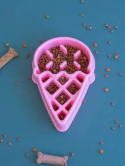 Gamelle Anti-glouton En Forme De Glace 🍦 - Happy Bowl Zippy Paws -Animalerie zippy paws gamelle anti glouton pour chien glace 3