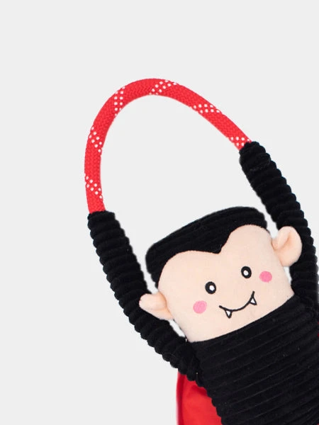 Peluche Halloween Pour Chien - Dracula RopeTugz 🧛‍♂️ - Zippy Paws 4 Peluche Halloween Pour Chien - Dracula RopeTugz 🧛‍♂️ - Zippy Paws – Image 2