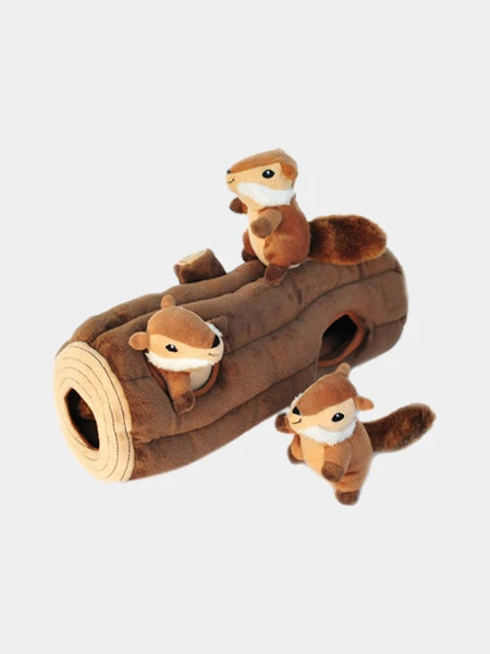 Jouet D'occupation Pour Chien Original - Bûche Ecureuils 🐿️ - ZippyPaws 3 Jouet D'occupation Pour Chien Original - Bûche Ecureuils 🐿️ - ZippyPaws