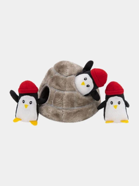 Jouet D'occupation Pour Chien Original - Pingouin Igloo De Noel - ZippyPaws 3 Jouet D'occupation Pour Chien Original - Pingouin Igloo De Noel - ZippyPaws