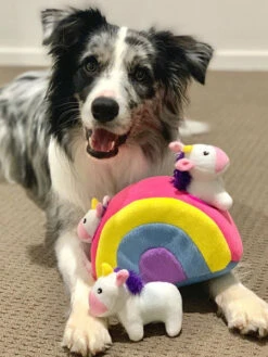 Jouet D'occupation Pour Chien Original - Arc En Ciel De Licorne 🌈🦄 - ZippyPaws 8 Jouet D'occupation Pour Chien Original - Arc En Ciel De Licorne 🌈🦄 - ZippyPaws -Animalerie zippy paws peluche pour chien licorne 11
