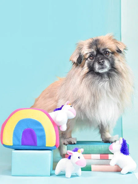 Jouet D'occupation Pour Chien Original - Arc En Ciel De Licorne 🌈🦄 - ZippyPaws 4 Jouet D'occupation Pour Chien Original - Arc En Ciel De Licorne 🌈🦄 - ZippyPaws – Image 2