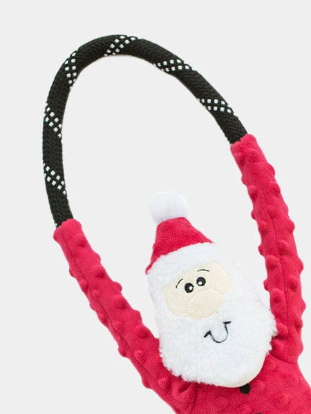 Peluche Originale Pour Chien - Père Noel Santa RopeTugz 🎅 - Zippy Paws 4 Peluche Originale Pour Chien - Père Noel Santa RopeTugz 🎅 - Zippy Paws – Image 2