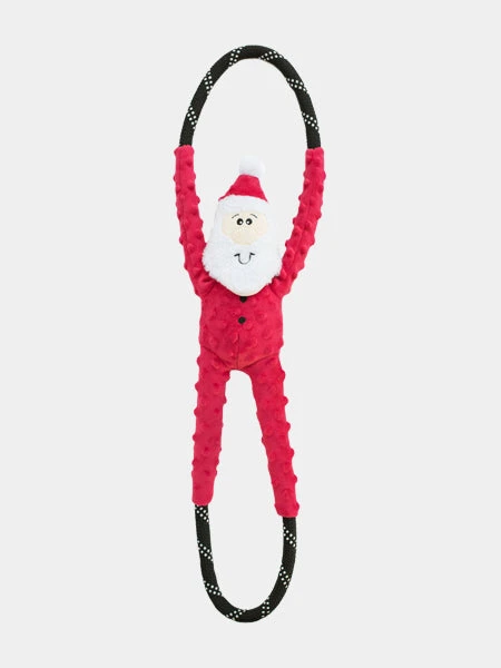 Peluche Originale Pour Chien - Père Noel Santa RopeTugz 🎅 - Zippy Paws 3 Peluche Originale Pour Chien - Père Noel Santa RopeTugz 🎅 - Zippy Paws