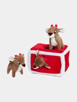 Jouet D'occupation Pour Chien Original - Rennes De Noel - ZippyPaws